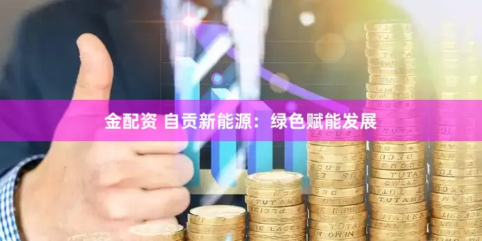 金配资 自贡新能源：绿色赋能发展