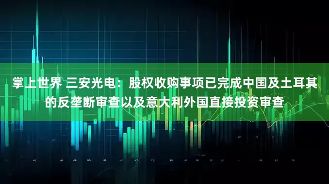 掌上世界 三安光电：股权收购事项已完成中国及土耳其的反垄断审查以及意大利外国直接投资审查